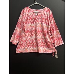 Alfred Dunner Top Size XL pink‎ NWT